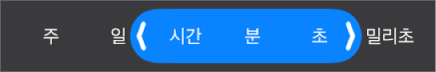 기간 범위 선택자.