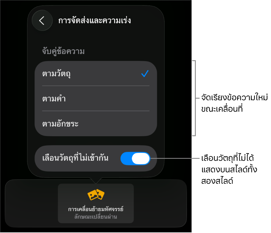 ตัวเลือกการจัดส่งและการเร่งของการเคลื่อนย้ายมหัศจรรย์ในบานหน้าต่างการเร่ง