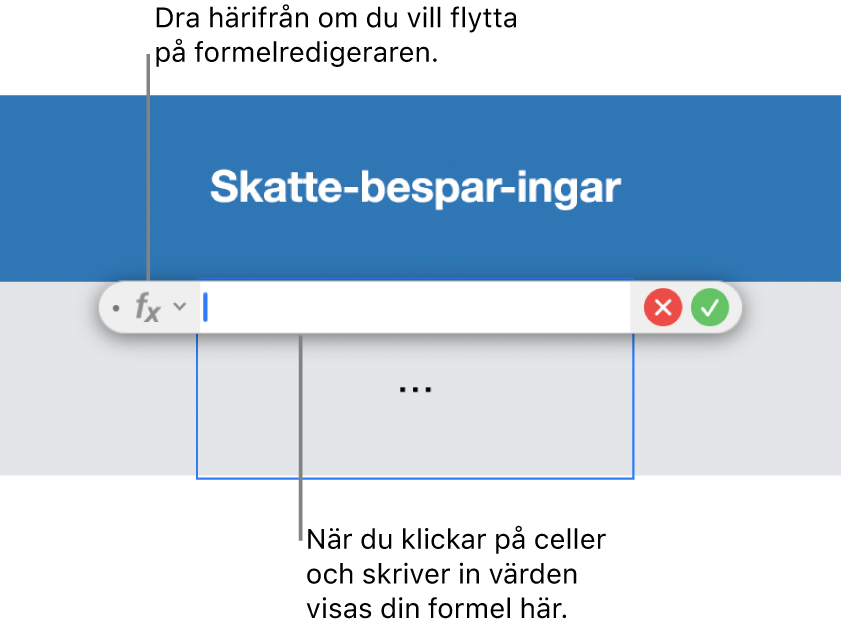 Formelredigeraren.