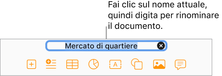 Il nome del documento attuale, Layout vuoto, selezionato nella parte alta del documento.