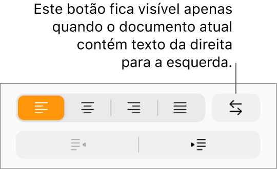 O botão Direção do texto na barra lateral Formatar.