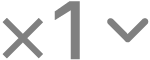 le bouton « Débit vocal (x1) »