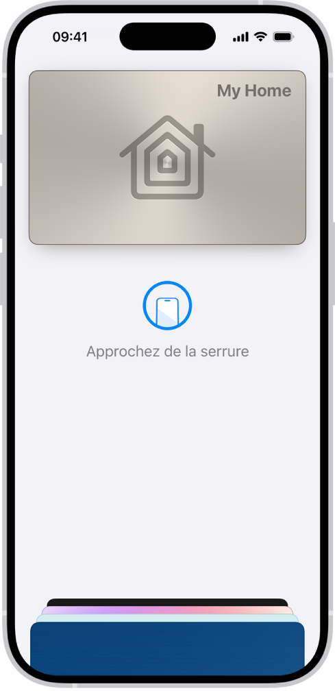 Une clé de domicile dans l’app Cartes.
