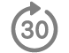 Le bouton « Avance rapide de 30 secondes ».