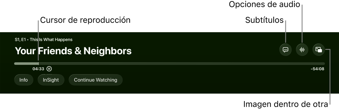 Controles de reproducción