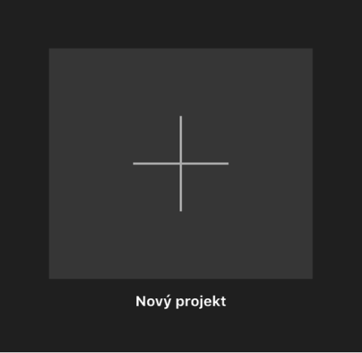 Vytvoření nové miniatury v zobrazení projektů