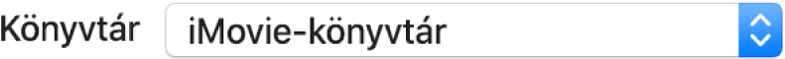 Könyvtár felugró menü
