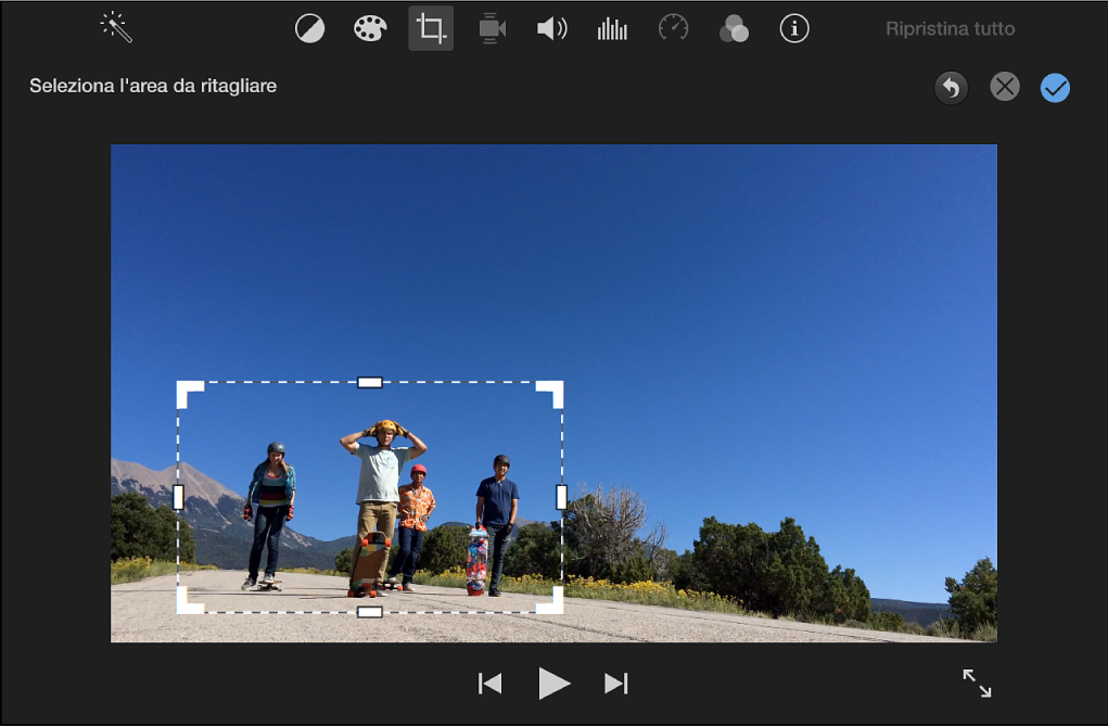 Visore con fotogramma regolabile sopra il clip