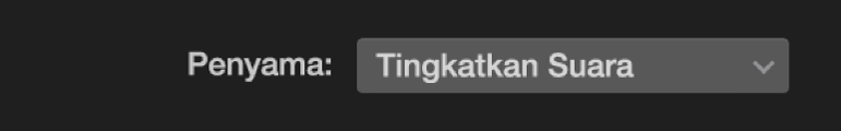 Menu timbul penyama