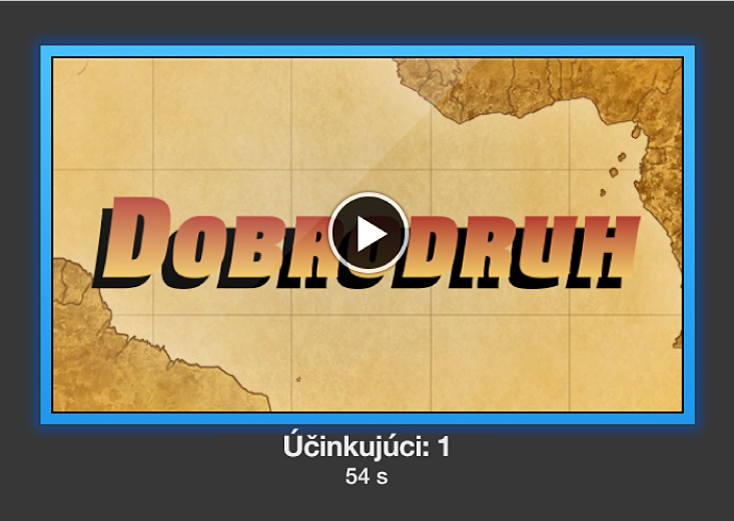 Náhľad upútavky s aktívnym tlačidlom Prehrať