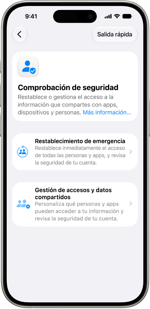 Un iPhone muestra la pantalla de comprobación de seguridad.