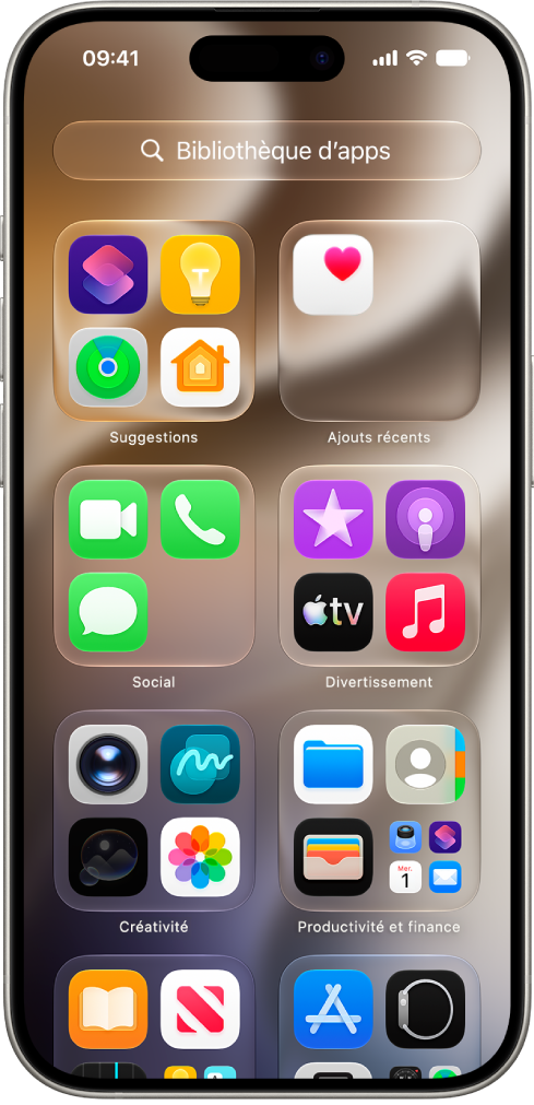 Écran d’iPhone qui affiche une app avec le bouton Supprimer l’app visible.