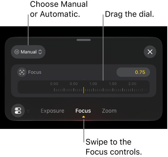 The Focus controls.