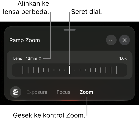 Kontrol Zoom Bertahap.