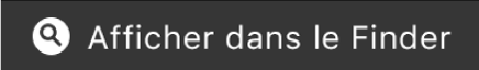 Bouton « Afficher dans le Finder » sur la Touch Bar