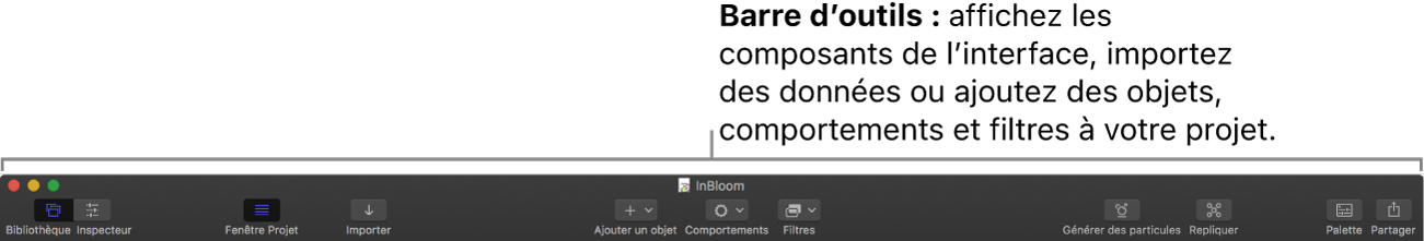 Barre d’outils