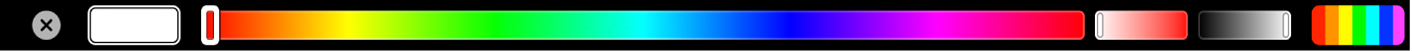 Options de couleur de texte dans la Touch Bar