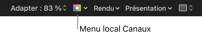 Bouton Partager dans la barre d’outils