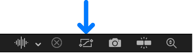 Bouton « Afficher entièrement les courbes dans la fenêtre » dans l’éditeur d’images clés