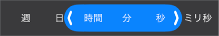 期間範囲セレクタ。