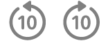 Skip backward and forward icons