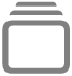 A stacked rectangles icon