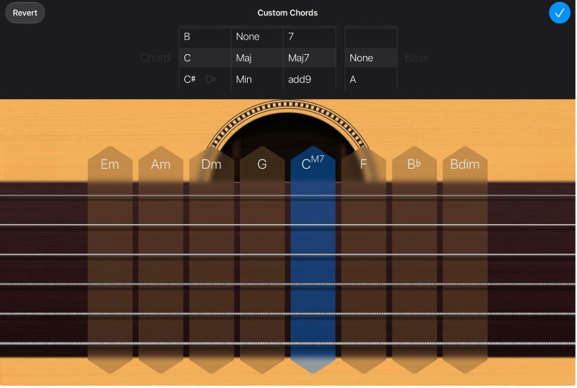 Custom Chords control wheels