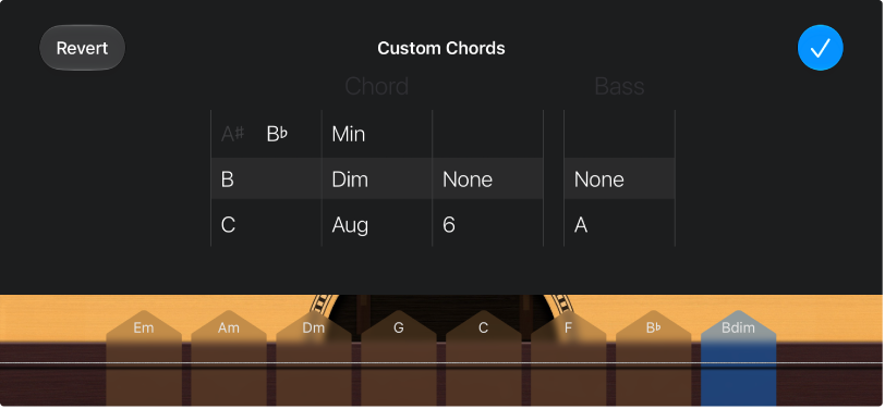 Custom Chords control wheels