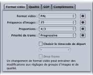 Figure. Video Format tab.