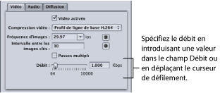Figure. Video tab showing default settings.