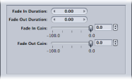 Figure. Fade In/Fade Out filter (for audio).