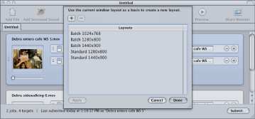 Figure. Layout manager dialog.