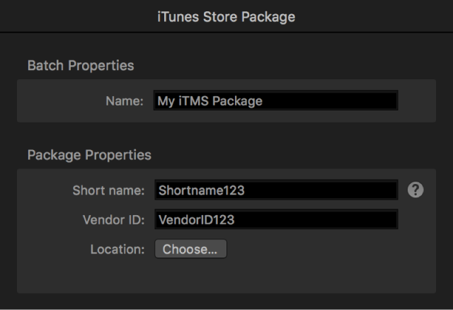 iTunes Store Package inspector.