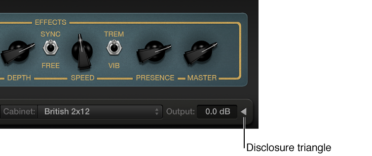 Figure. Disclosure triangle for larger view