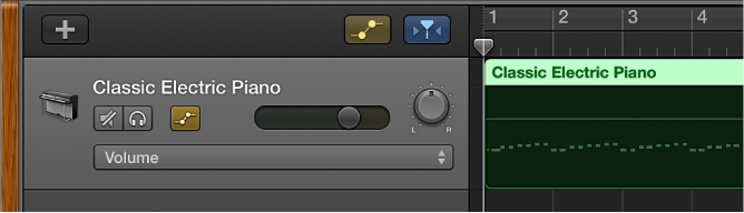 Figure. Showing automation turned on in the Tracks area.