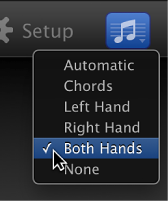 Figure. Notation pop-up menu