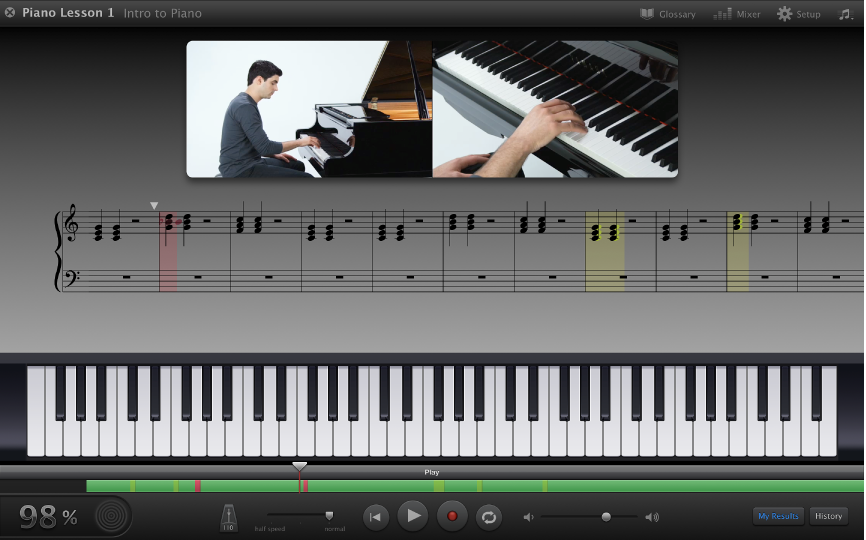 Figure. Lesson showing assessment results