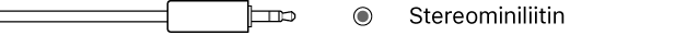 Kuva stereominiliittimestä.