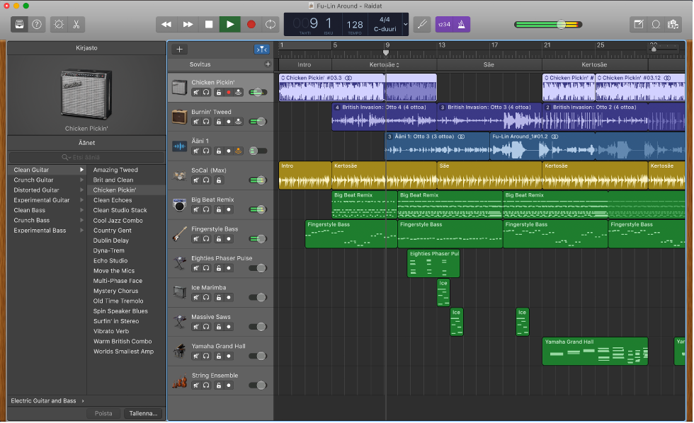 GarageBand-projekti.