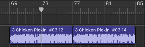 Toistopaikka valitun alueen päällä, valmis jaettavaksi.