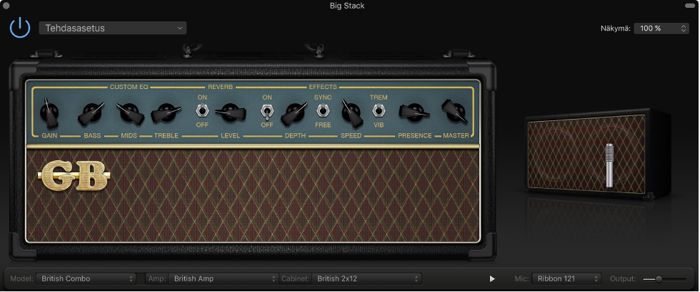 Amp Designer ‑liitännäinen.