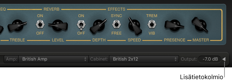Kolmio suurempaa näkymää varten.