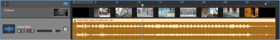 Elokuva-raita, jossa näkyy elokuvan kehykset.
