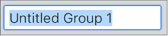 「建立群組」文字欄位。
