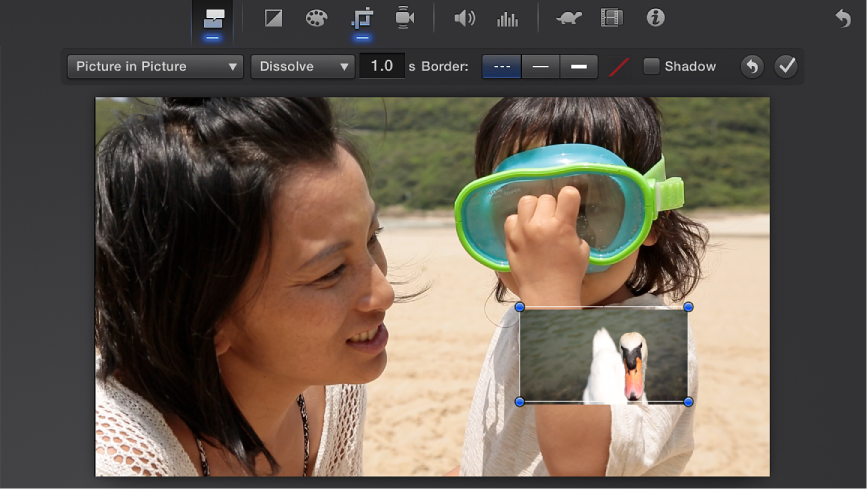 imovie 10.0.4 picture in picture