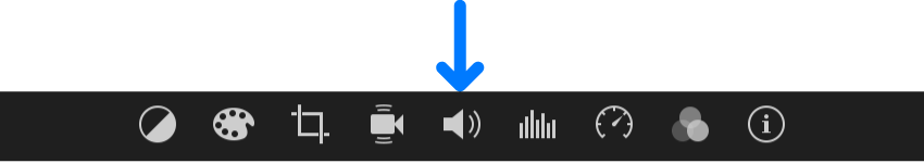 Volume button in adjustments bar