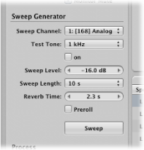 Figure. Sweep Generator parameters.