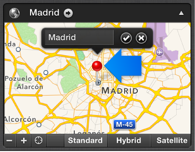 Image of marker pin and location label