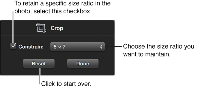 Image of Crop controls