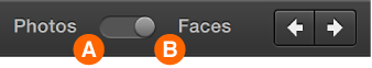Image of Photos and Faces toggle